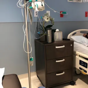 New furniture. Comfy, homey feeling.