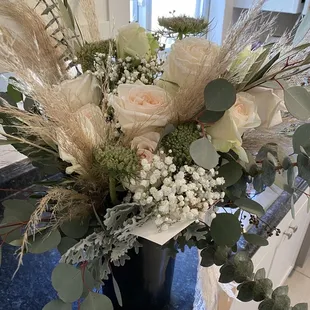 My wedding bouquet. It was huge and beautiful