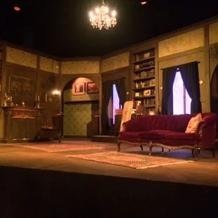The stage for Agatha Christie's "A Mousetrap"