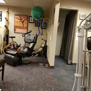 Massage chairs &amp; therapy area
