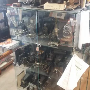 Awesome vintage camera collection. . Not even half of it!