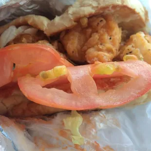 Shrimp poboy