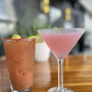 Bloody Maria and a Cosmopolitan
