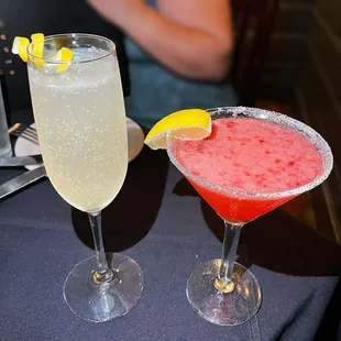 French 75 &amp; Raspberry Lemontini