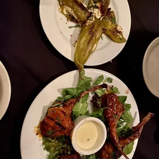 Buffalo Style Grilled Lamb Chops and New Mexico Green Chiles