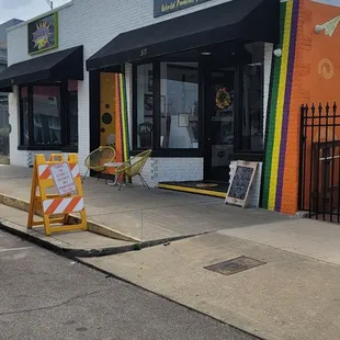 the outside of the store