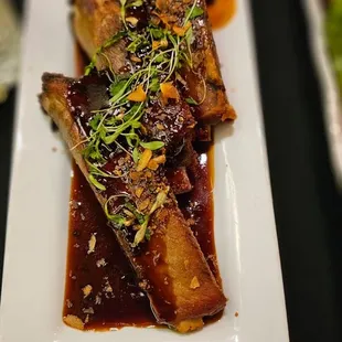 a plate of food on a table