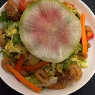 Crispy Calamari Salad
