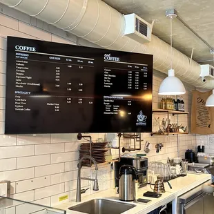 Coffee&amp;Tea menu