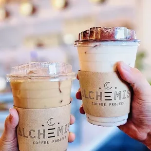 Vanilla Latte &amp; tiramisu latte
