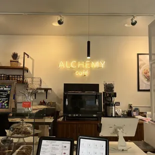 a view of the counter