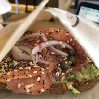 the lox toast