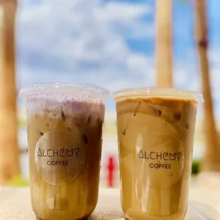 Maple Taro Latte &amp; Creme Brulee Latte