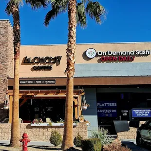 Tucked in between other businesses