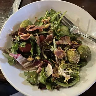 &quot;roasted&quot; brussies salad.