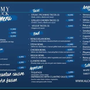 Amazing menu with gluten free, vegetarian, vegan and grill options