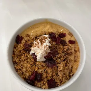 Pumpkin Pie Smoothie Bowl