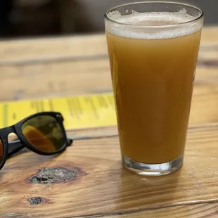 One Barrel Commuter Kolsch beer. Local Brewery from across the street