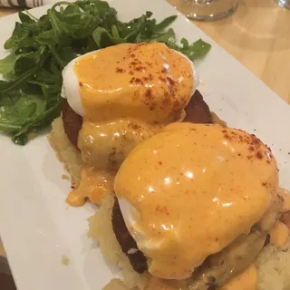 Crab Cake Benedict Plate