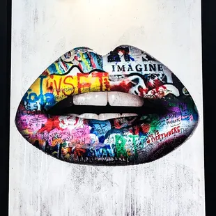 Abstract graffiti art paintings