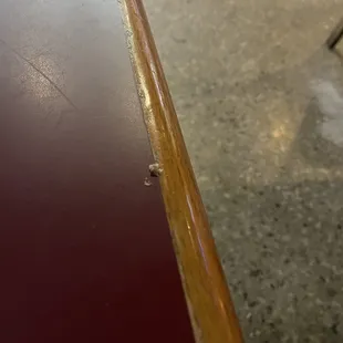 Dirty table
