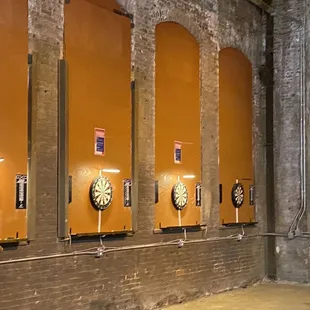 Dart  boards for all to enjoy.