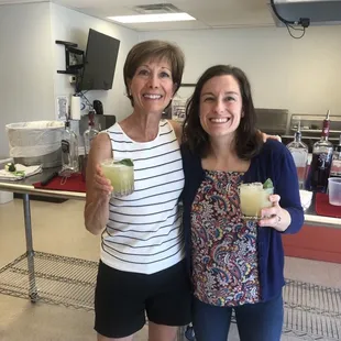The Prickly Pear Margarita we made at the Sexy Summer Cocktail Class at Great Fermentations!