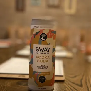 Sway vodka soda - grapefruit &amp; ginger