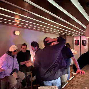 interior, sushi and sashimi