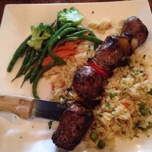 Lamb shish kebab