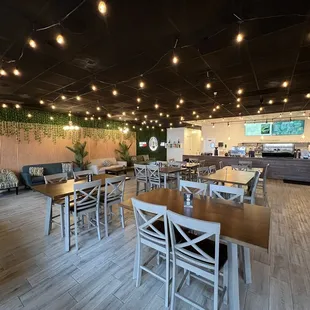 the interior of the restaurant