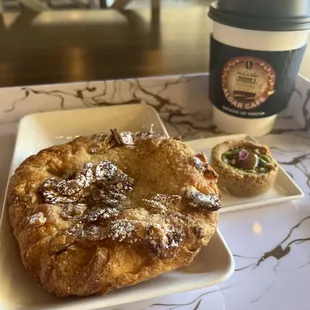 Almond danish, pistachio pastry