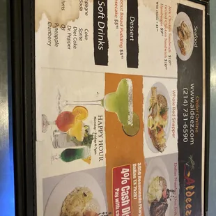 menu, sushi and sashimi