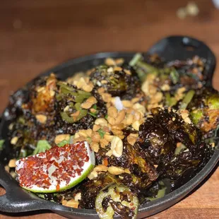 Fried brussel sprouts