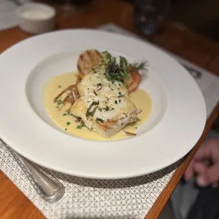 Herb-Crusted Halibut*