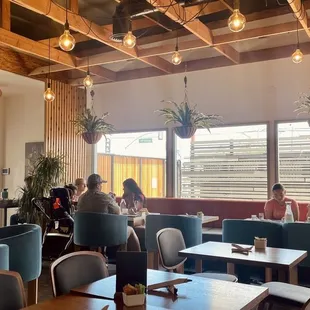 Indoor view of restaurant