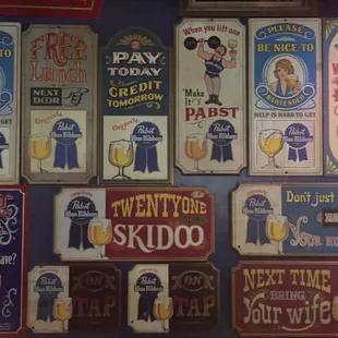 Classic PBR signage.