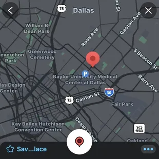 Map to location of Aldi 4120 Gaston Ave., Dallas, TX