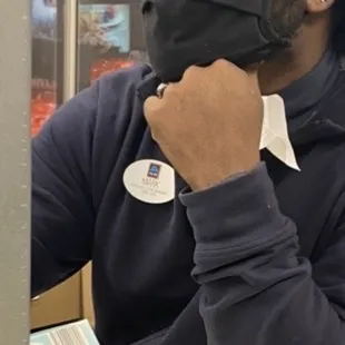 Picture of Marks assistant Store manager 2020 name tag.