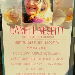 Sorry to report. She was a friendly, professional, kind, welcoming person.