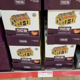 a stack of boxes of chocolate candy