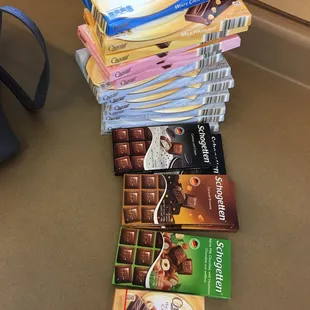 Delicious chocolates from Europe