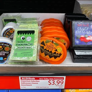 a variety of halloween products for sale