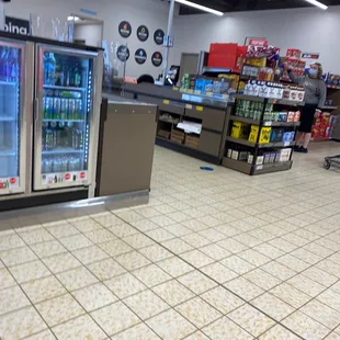 the inside of a grocery store