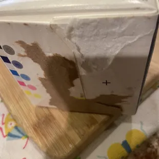 My own fault for not checking the bottom of the milk? Leaky milk carton