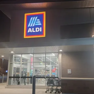 Outside Aldi