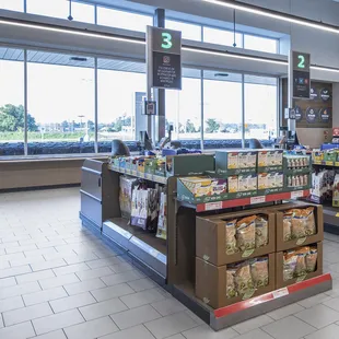 the inside of a grocery store