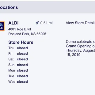 Re-opening August 15th!