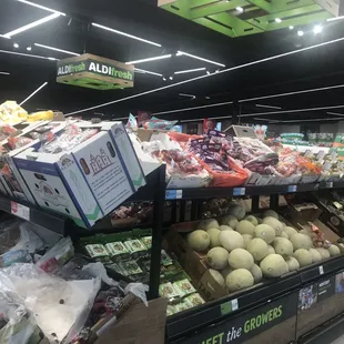 Well stocked produce section