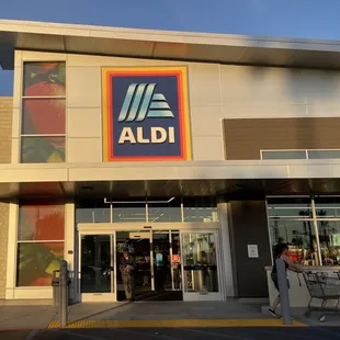 the front entrance of a store